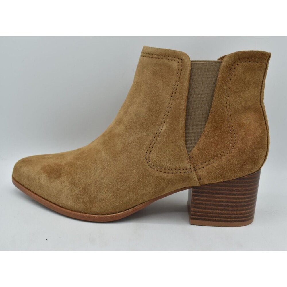 Johnston & Murphy Womens Size 11‎ Trista Chestnut Suede Chelsea Booties Boots - Picture 8 of 10